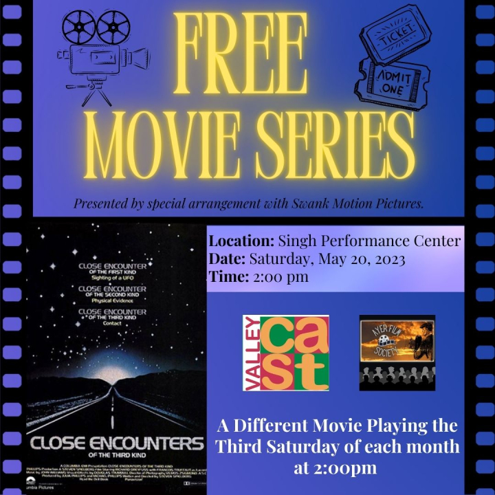 Free Movie Series Presented by ValleyCAST & the Ayer Film Society | Close Encounters of the Third Kind (1977)